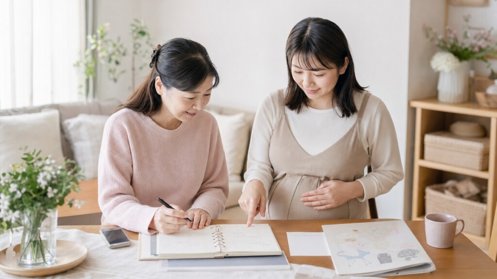 福岡市で里帰り出産の住所と利用期間を確認する家族